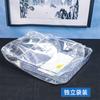 Bandeja Quadrada de Plástico Transparente para Frutas Papelaria Brinquedo Bandeja de Armazenamento para Miudezas Produtos Secos Lanches Bandeja de Armazenamento para Confeitaria