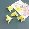 Flores de Cabeça para Joias DIY Flor Orquídea Triângulo Decoração de Mesa Flor de Orquídea Triângulo de 6 Pétalas Flor Decorativa Caseira Pastoral
