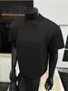 Marca de Moda de Verano Color Sólido Básico Empalmado Camiseta de Manga Corta para Hombre, Holgada Ins Americana Versátil Top para Parejas