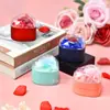 El Oso de Flores de Jabón Doble Puerta Más Vendido de Amazon Caja de Joyería Decoración de Aretes Collar Regalo para el Día de San Valentín