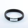 Comercio Exterior Nuevo Pulsera de Cuero Retro para Hombre Simple y Moderna Acero Inoxidable Imán Piedra Hebilla Cabeza Pulsera B149