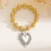 Europeo y Americano Transfronterizo Personalidad Exagerada Retro Religioso Múltiple Sagrado Corazón Colgante Collar Aretes para Mujer Diseño Plata Corazón