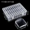 Caixa de Armazenamento de Miçangas Pindou Miçangas de Arroz Miçangas Diamantadas Joias Manicure Caixa de Joias Plástico Transparente Caixa de Conjunto