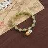 Estilo Chinês Novo Estilo Chinês Lírio-do-Vale Contas Ins Feminino Simples Nicho Estilo Chinês Pulseira Estilo Floresta Pulseira Fresca
