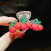 Coreano Verão Crianças Quebrado Cabelo Acabamento Hairpin Menina Fruta De Volta Da Cabeça Pequeno Grab Clip Headwear Hairpin Acessórios De Cabelo