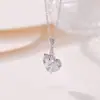 Yuebao Joias Prata Esterlina S925 Colar de Cabacinha Folha de Bambu Multifacetada para Mulheres Corrente da Clavícula de Luxo Leve Ornamentos de Prata Fonte de Mercadorias para Transmissão ao Vivo Atacado