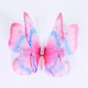 Fábrica fuente nueva simulación super hada tridimensional tul horquilla mariposa accesorios para el cabello para niños niña mariposa de hilo de seda pasador lateral
