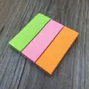 Xitong Pegatinas Fluorescentes para Avisos Autoadhesivas N Veces Notas Adhesivas 3 Colores Pegatinas de Boda 4 Colores Pegatinas de Notas para Clasificación 5 Tiras Finas Papel de Nota