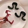 Vermelho Vinho Relaxamento Presilha de Cabelo Presilha Tubarão Feminina Sofisticada 2025 Novo Grampo de Cabelo Acessórios de Cabelo Presilha de Cabelo