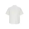 Yidao Vintage 2026 Verão Nova Tendência Estilo Japonês Texturizada Gola Semi-Alta Básica Solta Casual Manga Curta Camiseta para Homens