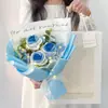 Buquê Artesanal Finalizado Melhor Amiga da Aniversariante Rosa de Lã Eterna Criativa Dia dos Namorados