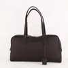 Bolsa Tote Feminina Grande Capacidade Couro Togo de Topo Grau A Bolsa Bowling Couro Genuíno Bolsa Boston de Ombro para o Dia a Dia