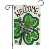 Bandera de Jardín Transfronteriza 2026 St. Bandera Decorativa de Jardín del Día de San Patricio Temu Bandera Decorativa para Exteriores Más Vendida