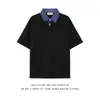 Camisa Polo Patchwork de Dos Piezas Falsas para Hombre de Verano Marca Trendy Americana Nueva Suelta Cuello Solapa Manga Corta Camiseta Top de Marca Trendy