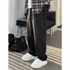Calça Jeans Masculina Primavera e Verão Reta Modelagem Solta High Street Estilo Americano Casual Calça Masculina Vintage Desgastada Casual Calça Longa