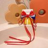 Horquilla con lazo de Blancanieves, bonita horquilla para niña pequeña, pinza para la cabeza, accesorios para el cabello de Corea del Sur