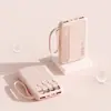 Batería externa con cable incorporado, carga súper rápida, mini, compacta, portátil, alta capacidad, fuente de alimentación móvil de 22.5W, venta al por mayor transfronteriza