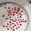 Set Mixto de Pedrería para Uñas con Base Plana Mismo Estilo que la Influencer Wen Jingling Súper Brillantes Mini Aurora Corazón Irregular Accesorios para Uñas