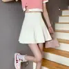 Falda Plisada de Cintura Alta Dulce de Verano Versátil Estilo Coreano Versátil Adelgazante de Oficina Falda Plisada Casual Tipo A