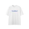 Camiseta con Estampado de Bloques de Color y Letra para Hombre Jie Zhan 2026 Nuevo Producto Primavera/Verano Sorona Tacto Frío Estilo Americano Camisa de Manga Corta para Pareja.