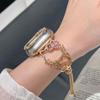 Pulsera de Gato con Diamantes - Banda de Metal Estilo Reloj Adecuada para Apple Watch iWatch 12ª Generación 11/10