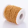 Corrente de elos cruzados oval em relevo de 5 mm, corrente de flor de aço inoxidável para atacado, corrente retangular gypsophila, corrente de clavícula feita à mão DIY