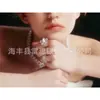 Serie de Ballet Anillo de Flor para Mujer Diseño de Nicho Lujo Accesible Índice del Dedo con Perla Artificial Estilo Inteligente, Sencillo y Exquisito