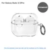 Adequado para capa de fone de ouvido Samsung Buds3/3pro, capa protetora transparente anti-queda de cobertura total, design anti-queda simples e de nicho