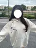 Sudadera con Bordado de Copo de Nieve Estilo High Street Americano para Hombre y Mujer Primavera Otoño Nuevo Estilo Marca de Moda Sentido del Diseño Nicho Ropa de Abrigo para Parejas
