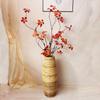 Vaso de Chão de Rattan do Sudeste Asiático Decoração Inserção Flor Seca Flor de Seda Flor Tecida Sala de Estar Sala de Jantar Decoração de Janela Resistente a Quedas