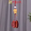 Escultura em Jacarandá com um Pedido para Jogar a Corrente de Celular do Santo Graal Decoração de Mochila para Casal Pingente Coração com Coração