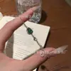 Atacado do Fabricante Pulseira de Jadeíta Natural com Design de Cabacinha Verde Brilhante, Estilo Fresco, Cravação em Prata S925