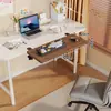 Placa de extensão de mesa para sala de jogos, mesa de computador com prateleira de armazenamento estendida e alargada, suporte para teclado e mouse, suporte para laptop