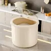Recipiente de Arroz Doméstico de Grande Capacidade para Armazenamento na Cozinha, à Prova de Umidade e Insetos, Recipiente Selado Espessado para Armazenamento de Arroz, Grãos e Farinha