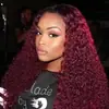 Conjunto de Peruca Lace Frontal Pequeno Rolo Mulheres Africanas Longa Cacheada Preta Fábrica de Perucas Lace em estoque Uma Peça de Cabelo
