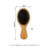Mini peine lindo pequeño para uso doméstico, peine de masaje con cojín de aire de bambú antiestático para alisar y peinar el cabello, peine de airbag