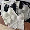 Camisola de Encaje Pesado Estilo Francés para Clavícula, Suave y de Soporte, Adecuada como Capa Interior, Estilo de Deseo Puro, Ceñida a la Cintura, Adelgazante, Hermoso Diseño de Espalda 1105