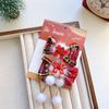 Accesorios para el Cabello de Navidad Pasador con Lazo Campana Papá Noel Muñeco de Nieve Borla Bola de Pelo Pasador Lindos Accesorios para la Cabeza de Niñas