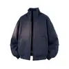 Chaqueta de Vuelo de Algodón para Hombre Estilo Americano de Jack, Abrigo de Algodón con Cuello Alto a Prueba de Tres Cosas para Hombre, Chaqueta de Trabajo Retro Ma1 Abrigo de Algodón