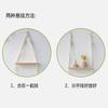Estante de almacenamiento de nuevo estilo, con cuerda de algodón trenzada, multiusos, estilo bohemio, para decoración del hogar, colgante retro, decoración de pared.