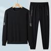 Conjunto de Sudadera Cardigan de Talla Grande para Primavera y Otoño para Hombres, Ropa Deportiva Casual Holgada para Jóvenes y Personas de Mediana Edad, Atuendo Versátil de Otoño, Elegante