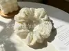 Scrunchie de renda direto da fábrica, scrunchie versátil de alta elasticidade estilo preguiçoso, scrunchie