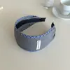 Nuevo Clip para el Cabello de Alta Gama Elegante Pinza para la Parte Trasera de la Cabeza Pinza para el Cabello Tocados Cuadros Azules Puntadas de Triángulo Gris Pinza de Agarre para Mujeres