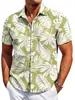 Camisas para Hombre Amazon Versátil Nueva Tendencia de Moda Camisa Hawaiana de Manga Corta Estampado Digital 3D Camisa de Vacaciones