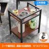 Mesa de centro de Mahjong com porta-chá, mesa de Mahjong de camada dupla, mesinha lateral, porta-armazenamento especial para salas de chá, mesa de chá para jogar cartas em salas de jogos