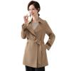 Gabardina Nueva Colección Primavera 2026 de Mamá, Longitud Media, Ropa para Mujeres de Mediana Edad, Abrigo Elegante para Primavera y Otoño, Top de Moda para Dama Noble