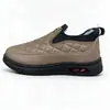 Sapatos de Algodão Femininos à Prova d'Água Estilo Coreano Xadrez Slip-on Pessoa Preguiçosa Trava de Temperatura Forro de Pelúcia Viagem ao Ar Livre Proteção contra Frio Sapatos de Algodão Atacado