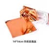 Venta al por mayor de fábrica de papel de aluminio dorado 9*9 para decoración de techo, Buda, artesanías cuadradas para bodas, papel de aluminio dorado hecho a mano