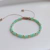 Cuerda de Mano de Cuentas de Cristal Multicolor Europea y Americana Transfronteriza Estilo Ins Estilo Bohemio Pulsera de Cristal Tejida a Mano Venta al por Mayor