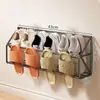 Sapateira de parede atrás da porta, design simples para dormitórios, sem necessidade de furar, adequada para paredes de banheiro, uma solução de armazenamento para sapatos
